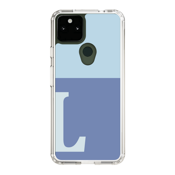 Slim Protection Case［ Original - initial two tone - L blue ］