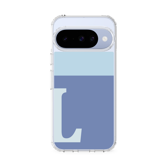 Slim Protection Case［ Original - initial two tone - L blue ］