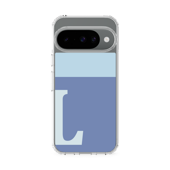 Slim Protection Case［ Original - initial two tone - L blue ］