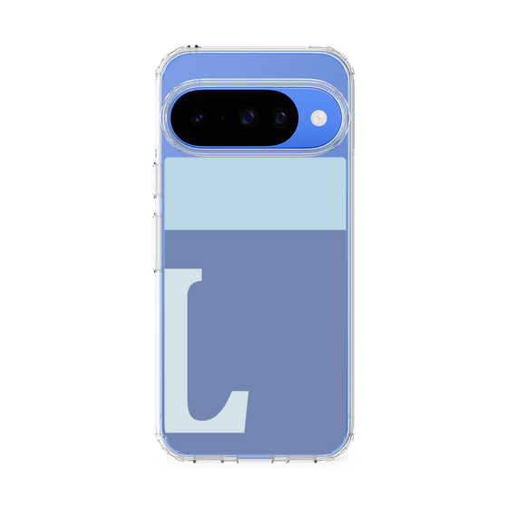 Slim Protection Case［ Original - initial two tone - L blue ］