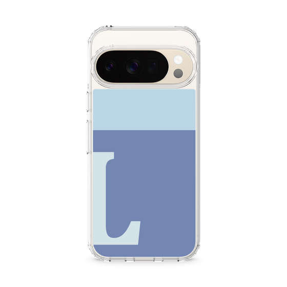 Slim Protection Case［ Original - initial two tone - L blue ］