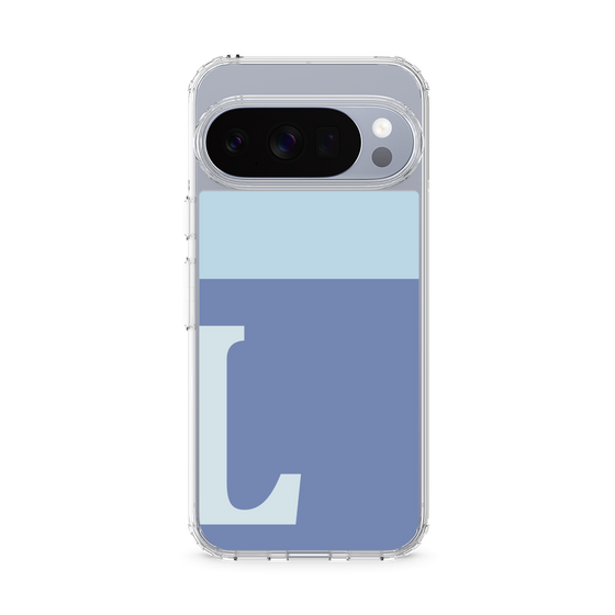 Slim Protection Case［ Original - initial two tone - L blue ］
