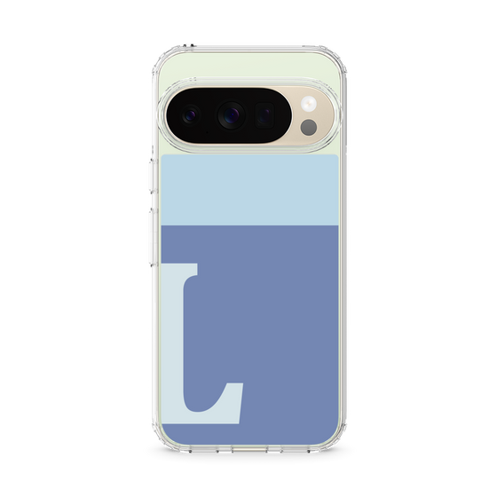 Slim Protection Case［ Original - initial two tone - L blue ］