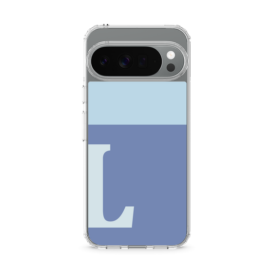 Slim Protection Case［ Original - initial two tone - L blue ］