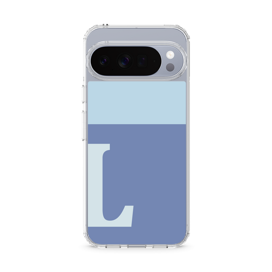 Slim Protection Case［ Original - initial two tone - L blue ］