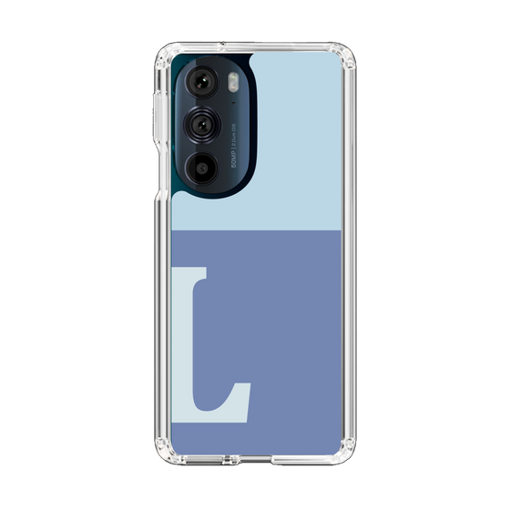 Slim Protection Case［ Original - initial two tone - L blue ］
