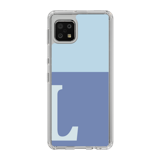Slim Protection Case［ Original - initial two tone - L blue ］