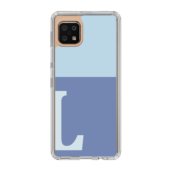 Slim Protection Case［ Original - initial two tone - L blue ］