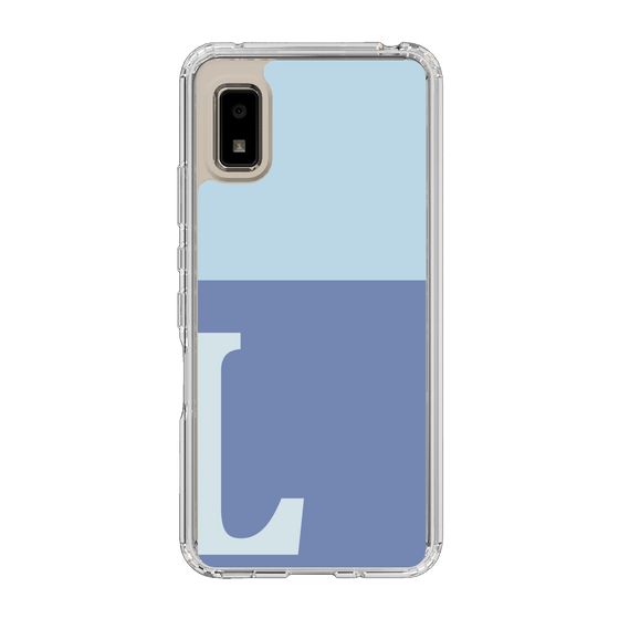 Slim Protection Case［ Original - initial two tone - L blue ］