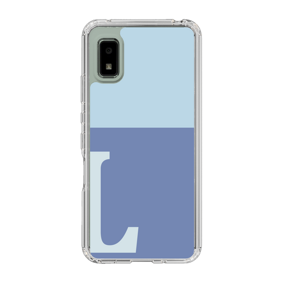 Slim Protection Case［ Original - initial two tone - L blue ］