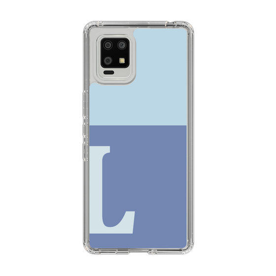 Slim Protection Case［ Original - initial two tone - L blue ］