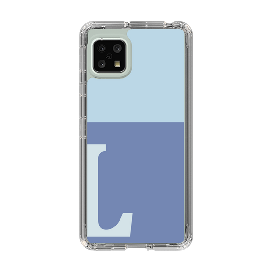 Slim Protection Case［ Original - initial two tone - L blue ］
