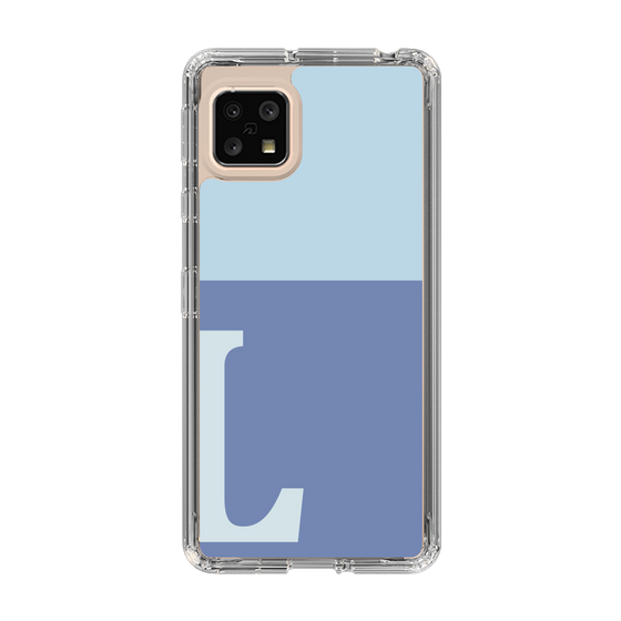 Slim Protection Case［ Original - initial two tone - L blue ］