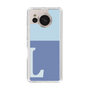 Slim Protection Case［ Original - initial two tone - L blue ］
