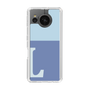 Slim Protection Case［ Original - initial two tone - L blue ］