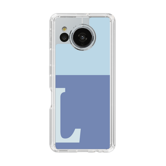 Slim Protection Case［ Original - initial two tone - L blue ］