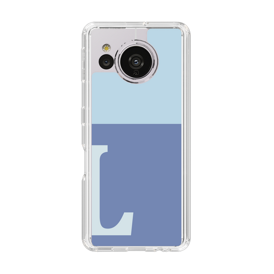 Slim Protection Case［ Original - initial two tone - L blue ］