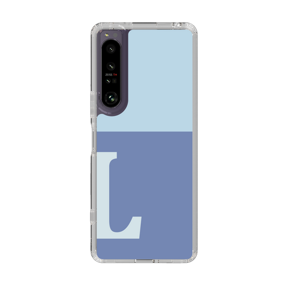 Slim Protection Case［ Original - initial two tone - L blue ］