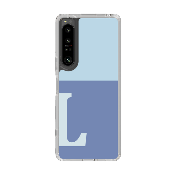 Slim Protection Case［ Original - initial two tone - L blue ］