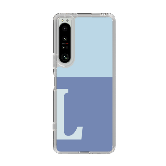 Slim Protection Case［ Original - initial two tone - L blue ］