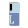 Slim Protection Case［ Original - initial two tone - L blue ］