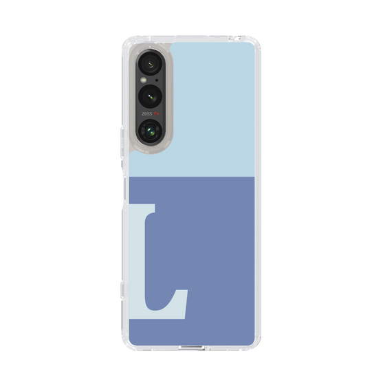 Slim Protection Case［ Original - initial two tone - L blue ］