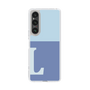 Slim Protection Case［ Original - initial two tone - L blue ］