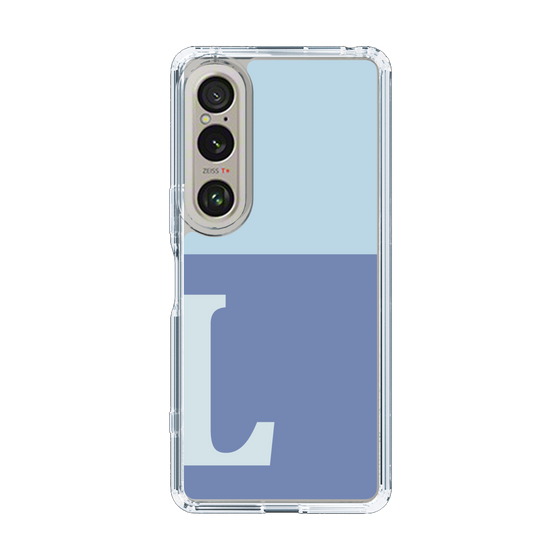 Slim Protection Case［ Original - initial two tone - L blue ］
