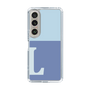 Slim Protection Case［ Original - initial two tone - L blue ］