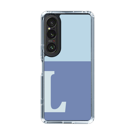 Slim Protection Case［ Original - initial two tone - L blue ］