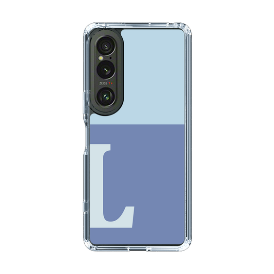 Slim Protection Case［ Original - initial two tone - L blue ］