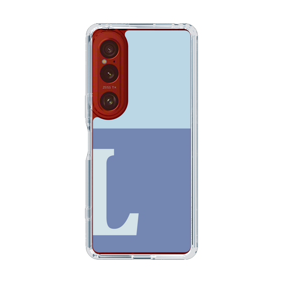 Slim Protection Case［ Original - initial two tone - L blue ］