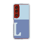 Slim Protection Case［ Original - initial two tone - L blue ］
