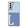 Slim Protection Case［ Original - initial two tone - L blue ］