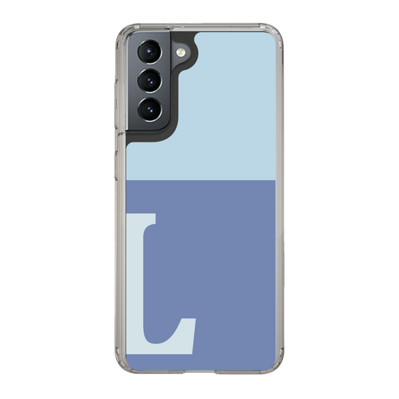 Slim Protection Case［ Original - initial two tone - L blue ］