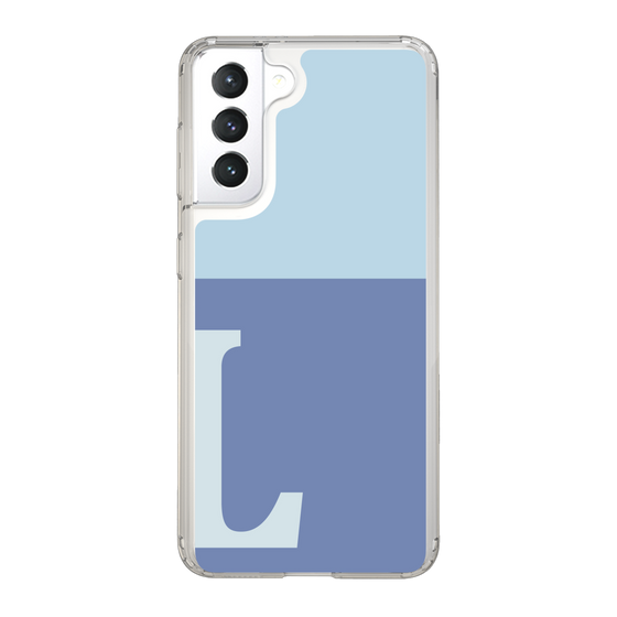 Slim Protection Case［ Original - initial two tone - L blue ］