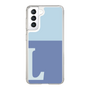 Slim Protection Case［ Original - initial two tone - L blue ］