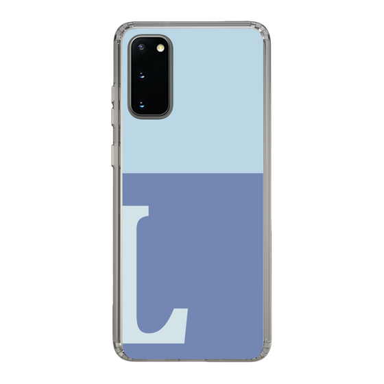 Slim Protection Case［ Original - initial two tone - L blue ］