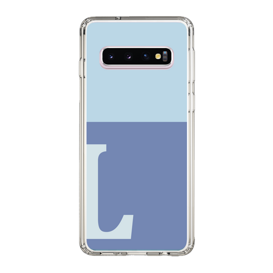 Slim Protection Case［ Original - initial two tone - L blue ］