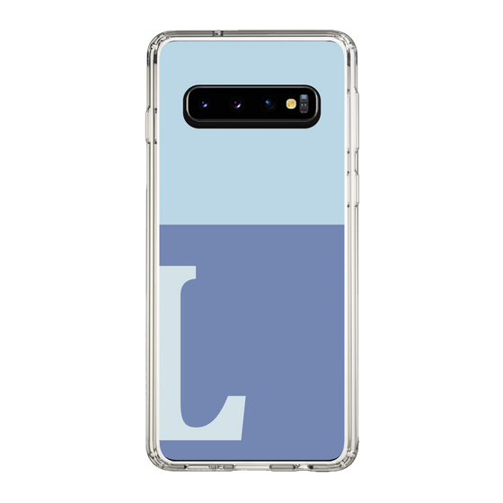 Slim Protection Case［ Original - initial two tone - L blue ］