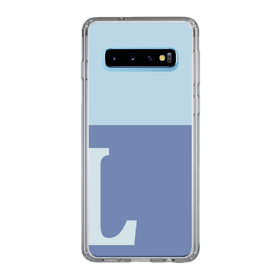 Slim Protection Case［ Original - initial two tone - L blue ］