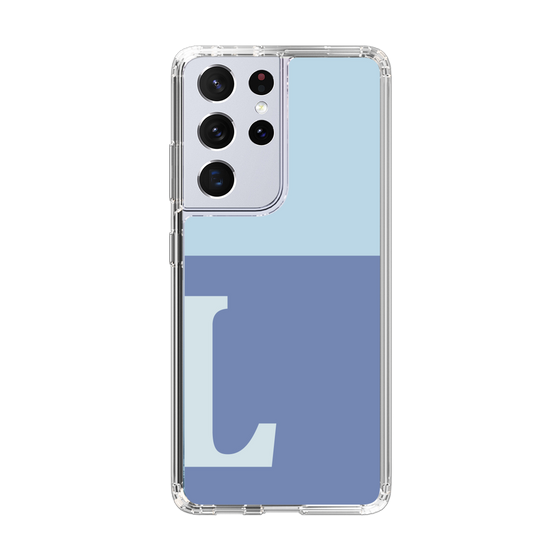 Slim Protection Case［ Original - initial two tone - L blue ］