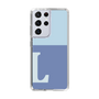 Slim Protection Case［ Original - initial two tone - L blue ］