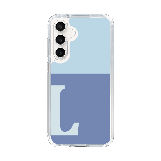 Slim Protection Case［ Original - initial two tone - L blue ］
