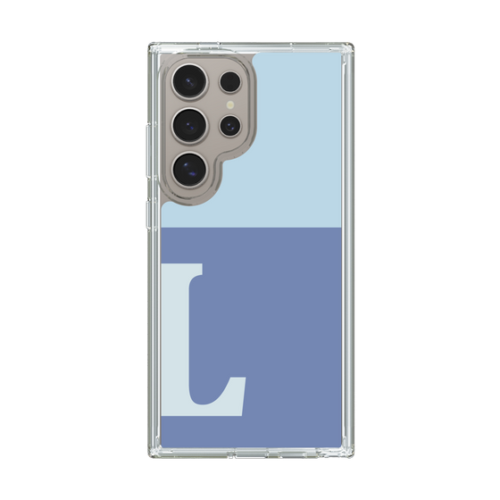 Slim Protection Case［ Original - initial two tone - L blue ］