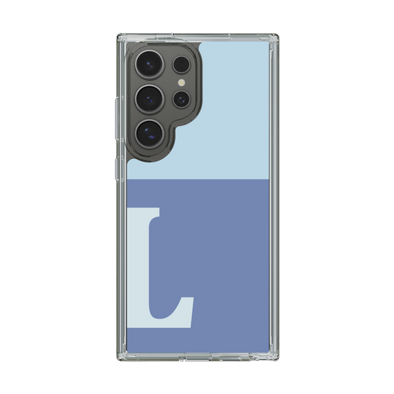Slim Protection Case［ Original - initial two tone - L blue ］