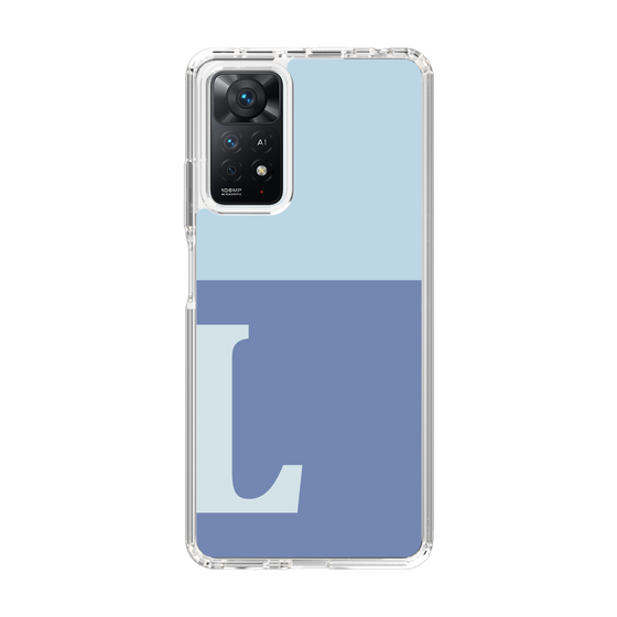 Slim Protection Case［ Original - initial two tone - L blue ］