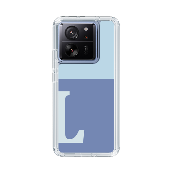 Slim Protection Case［ Original - initial two tone - L blue ］