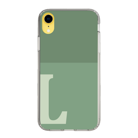 Slim Protection Case［ Original - initial two tone - L green ］