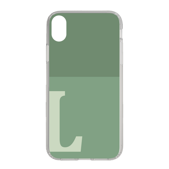 Slim Protection Case［ Original - initial two tone - L green ］